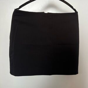 Express Black Mini Skirt with Zip Detail